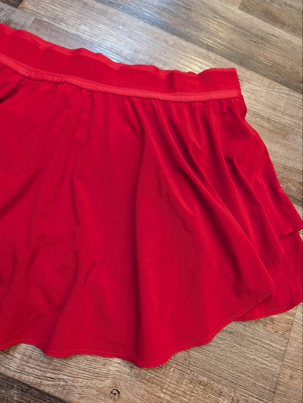 Lululemon Court Rival High-Rise Skirt Long in Dark Red Sz 14 - Picture 9 of 16